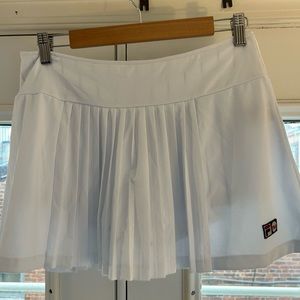 Fila White Pleated Tennis Skirt sz L